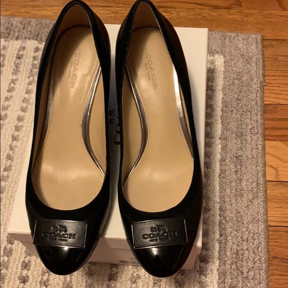 Coach Heath SFT Lambskin/Patent Pumps